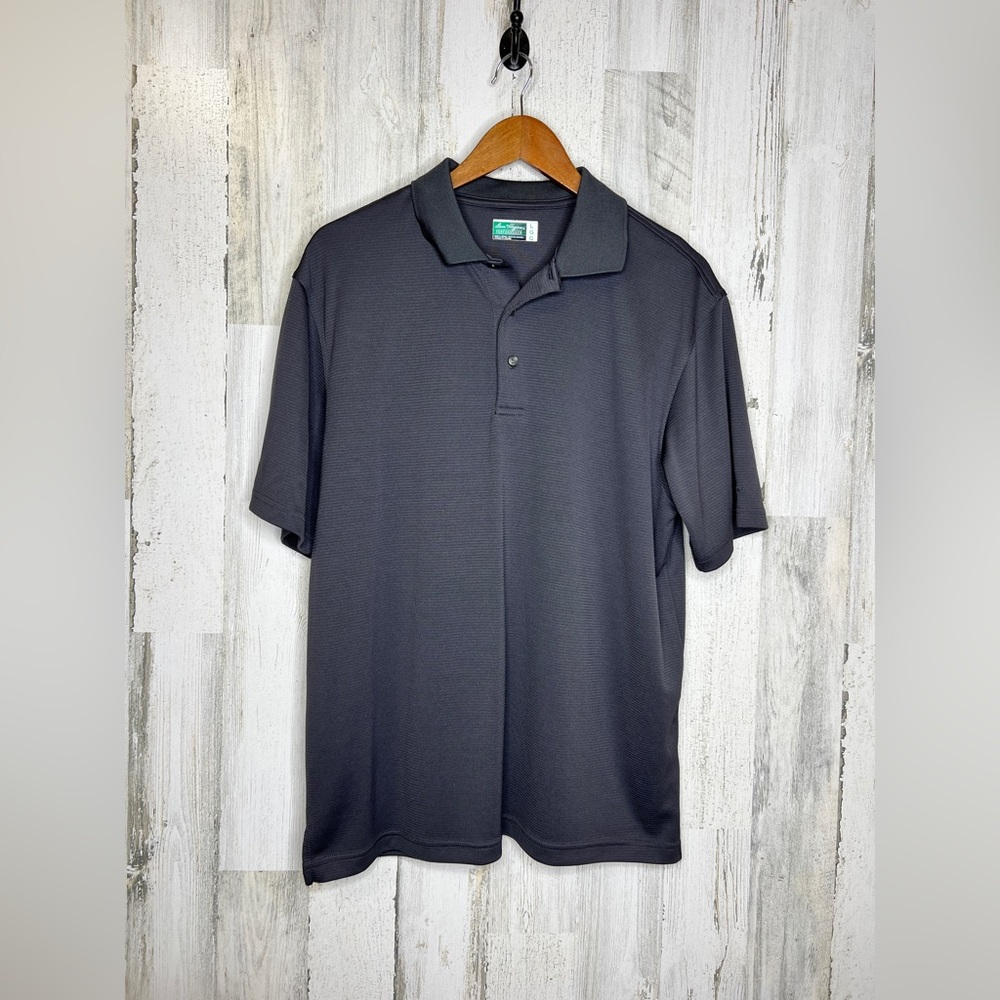Ben Hogan Performace Men's Short Sleeve Polo Shirt Gray Size Large